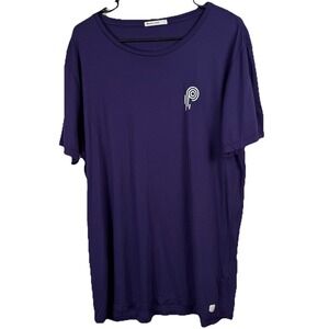 Marine Layer T Shirt Mens Large Purple‎ Short Sleeve Crew Neck Graphic Print